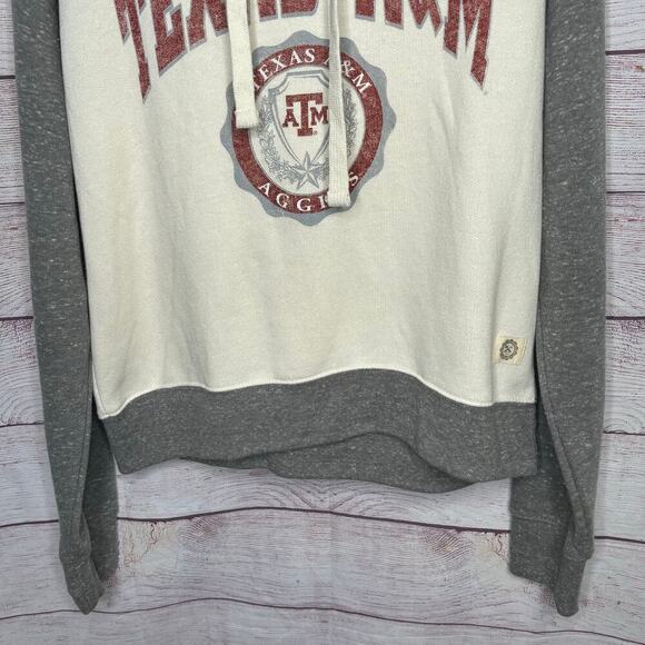 Three Square Texas A&M Aggie Pullover Soft Cozy Fleece Thumb Hole Hoodie Large - Picture 6 of 6